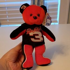 Vintage 1999 Team Speed Dale Earnhardt Sr. #3 Nascar Red and Black Beanie Baby
